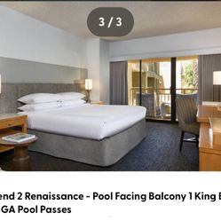 Weekend 2 Renaissance Pool Facing Balcony W 2 GA Passes And After hours 