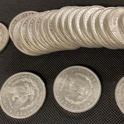 1879 Morgan Silver Dollar Roll Of Brilliant Uncirculated Morgan’s- 20 Coins