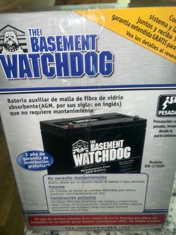 Brand new Basement Watchdog battery
