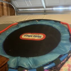 Indoor/outdoor Hoop Great For Basement  And Tikes Trampoline 