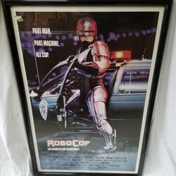 Professionally Framed Original Robo Cop Movie Poster