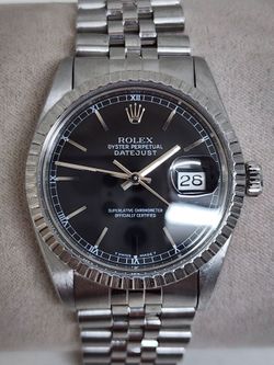 1984 Rolex Datejust Stainless Steel Jubilee Watch