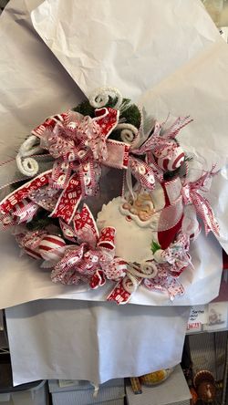 Santa Christmas wreath