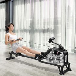 🔥 BRAND NEW MaxKare Water Rowing Machine Water Rower with Water Resistance & Large LCD Monitor for Home Use