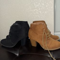 Ankle Boots, Size 6, Brown, Black