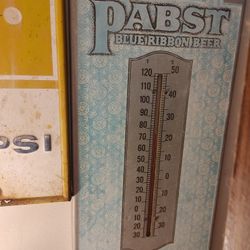 Vintage Beer Thermo- Sign