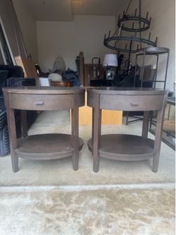 Crate and Barrel End Tables
