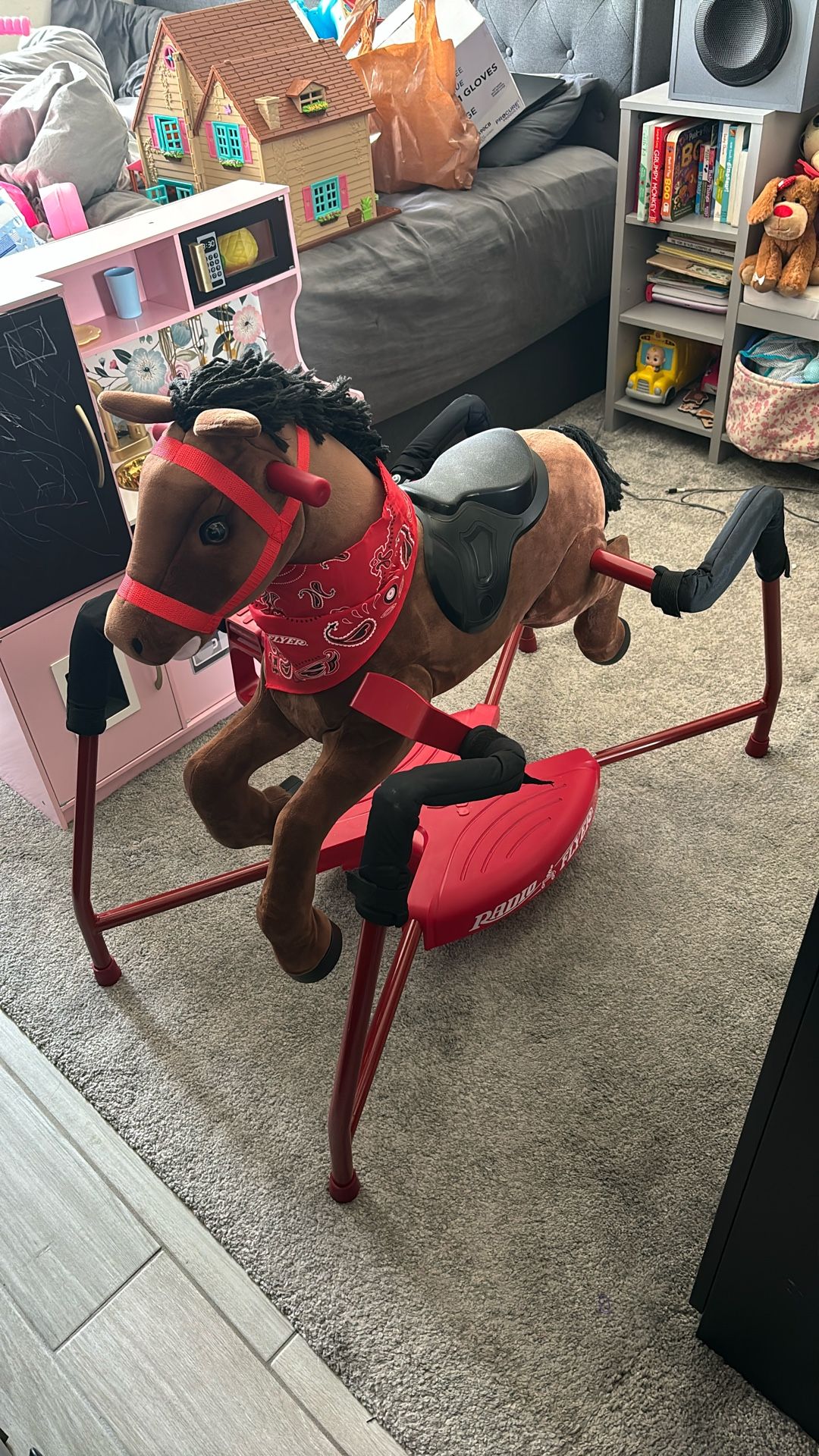 Radio Flyer Interactive Spring Riding Horse Chestnut