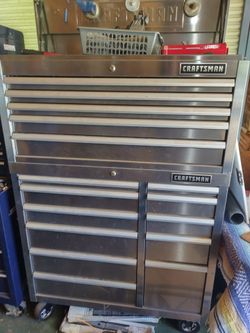 Craftsman tool box with tools