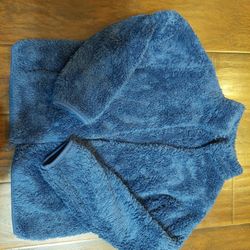 Uniqlo Kids Fluffy Yarn Fleece Full-Zip Jacket, Size 11-12