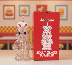 Jollibee Glass Tumbler