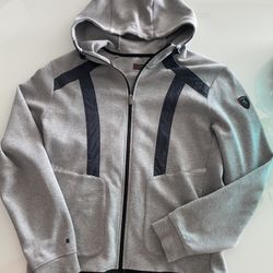 Hoodie Scuderia Ferrari Hooded Sweat Jacket, Light Gray XL