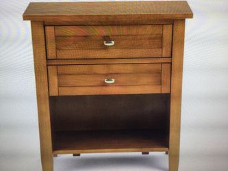 SET OF TWO…SIMLIHOME WARM SHAKER BEDSIDE TABLES- 24INCH WIDE SOLID WOOD NIGHTSTANDS IN LIGHT GOLDEN BROWN, TRANSITIONAL BEDROOM SIDE OR END TABLES W/T