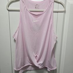 Women's Unique Nike pink and white Dri-Fit Shirt Size M