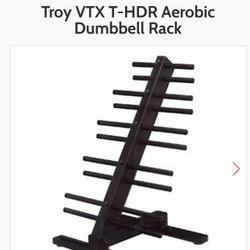 Troy VTX T-HDR Aerobic Dumbbell Rack
