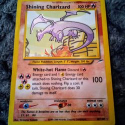 Shining Charizard Pokemon Card 