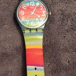 Swatch Watch Rainbow COLOR THE SKY