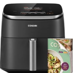 COSORI Air Fryer 9-in-1, Compact & Large 6-Qt, Fast Turbo Modes, 90–450°F Precise Heat for Even Results