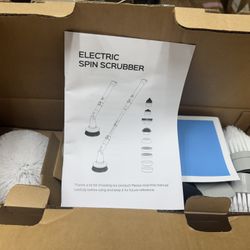 Electric Spin Scrubber – Power Cleaning Brush – Cordless USB C – 7 Replaceable