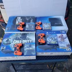 Open Box Playstation 4 Slim 1TB PS4 Slim 1,000GB, 1 Game, 1 Controller & all Cables $220! $15! Per Game extra any Or $10! Regular Games. All work 100%