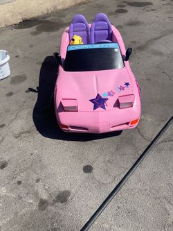 Pink corvette power wheels