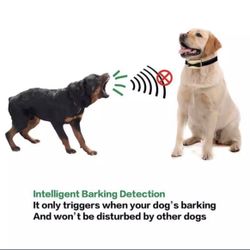 Dog Bark Collar Rechargeable Anti-Barking Training Collar Reflective Dog Collar