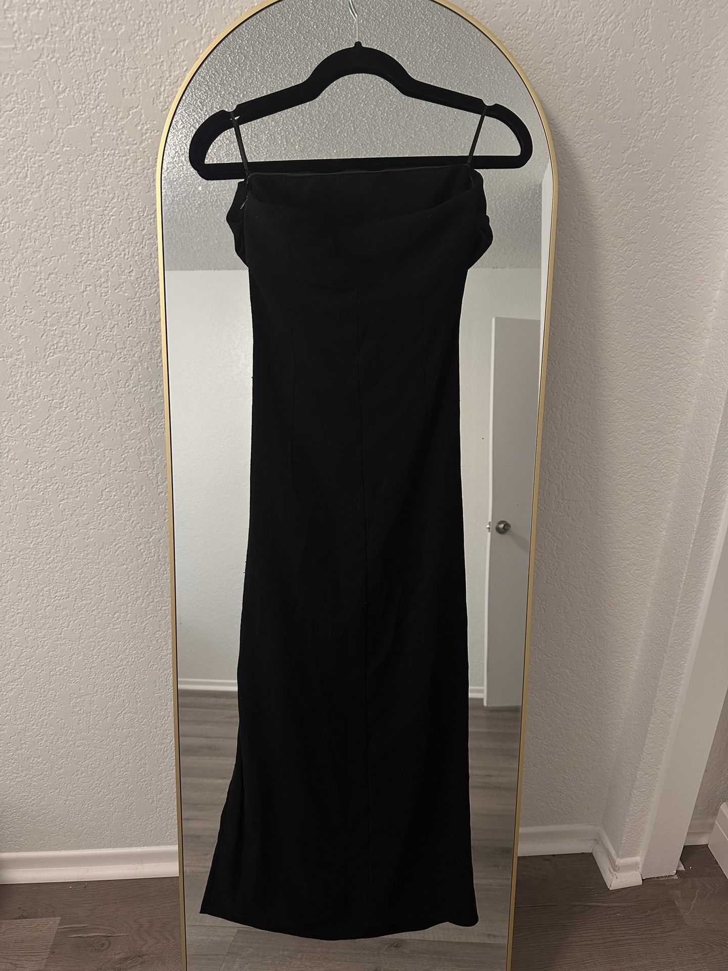 Black Strapless Zara Maxi Dress