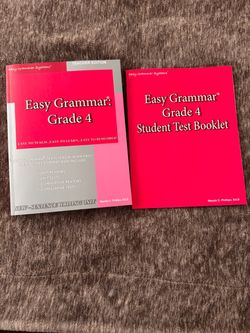Easy Grammar Grade 4 Teacher Edition & Student Test Booklet Bundle New Unused