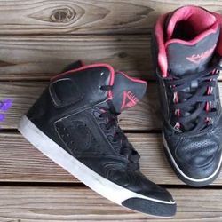 Nike Flight Sneakers men's size 9 black hightop shoes