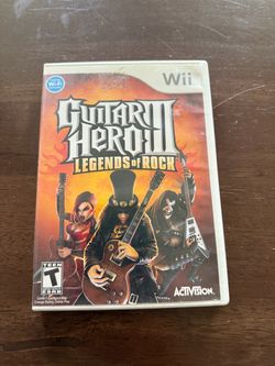 Guitar hero III legends of rock nintendo wii