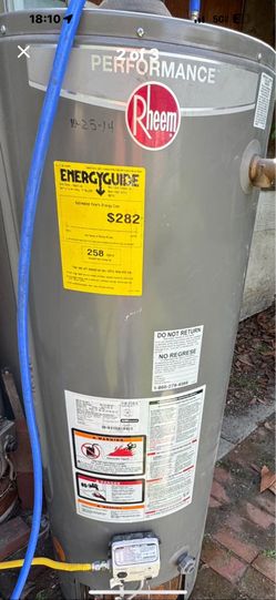 Rheem used 48 gl gas water heater