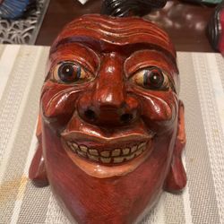 Joker Handmade Wood Mask