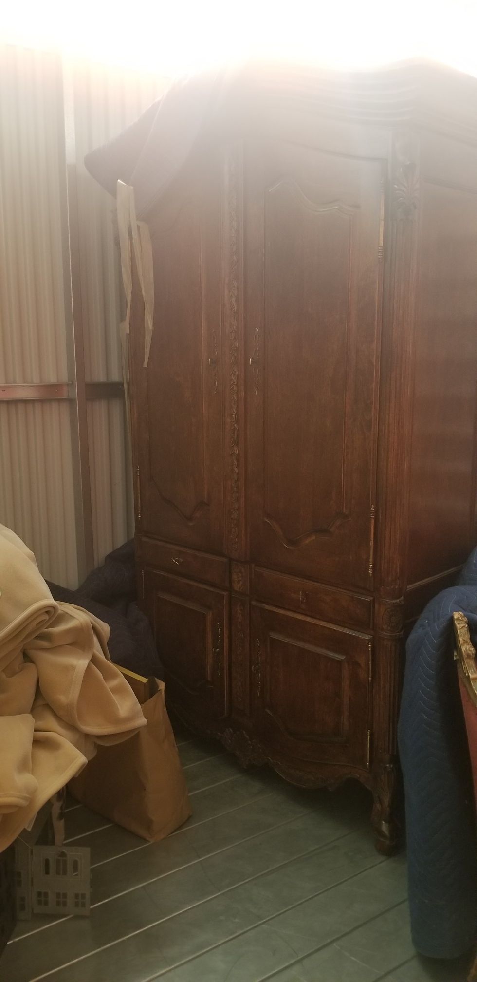 FREE TO GOOD HOME ARMOIRE TV STAND