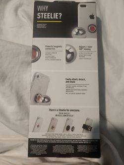 Steely car phone mount