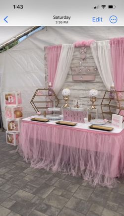 Candy Table & Baby Block Decorations 