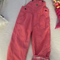 KIDS' CANVAS BIB OVERALL FLANNEL-LINED (BABY/TODDLER