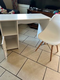 Desk with chair