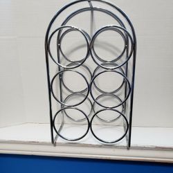 Chrome 6 Bottle Wine Rack $5