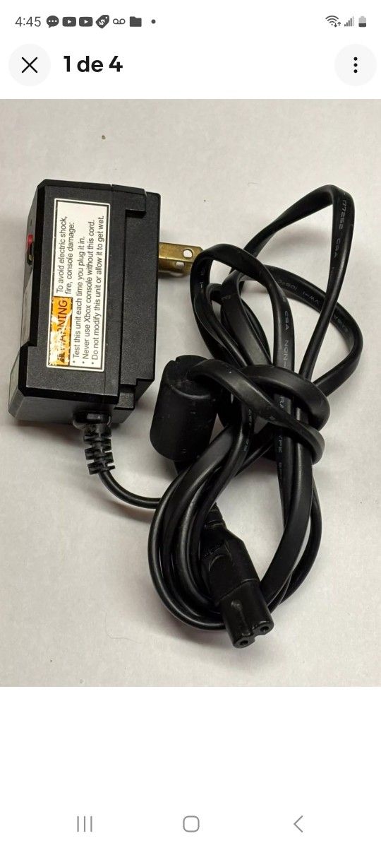 POWER  SUPPLY  ORIGINAL GENUINO  FOR  X BOX  ORIGINAL 
