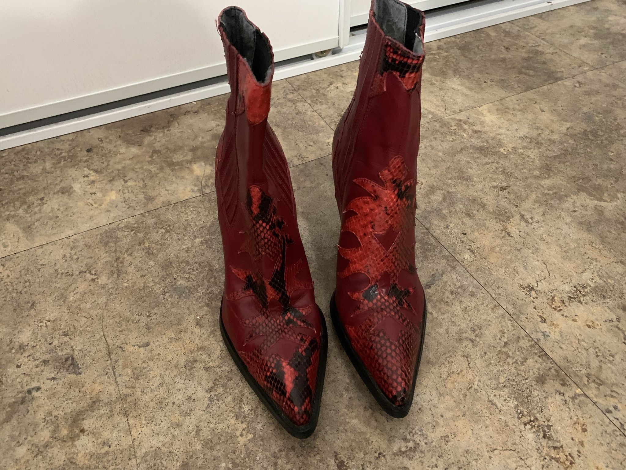 Red Guess Boots