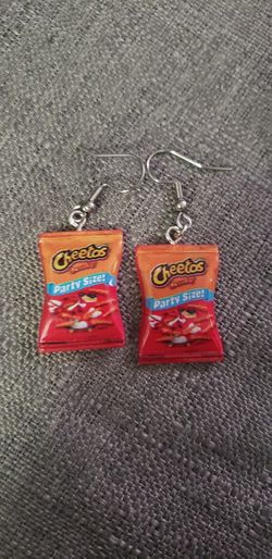 Cheetos Inspired Earrings