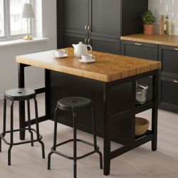 IKEA Kitchen Island With Stools