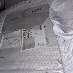 Meistervik Twin Mattress & Foldable Metal Bed Frame