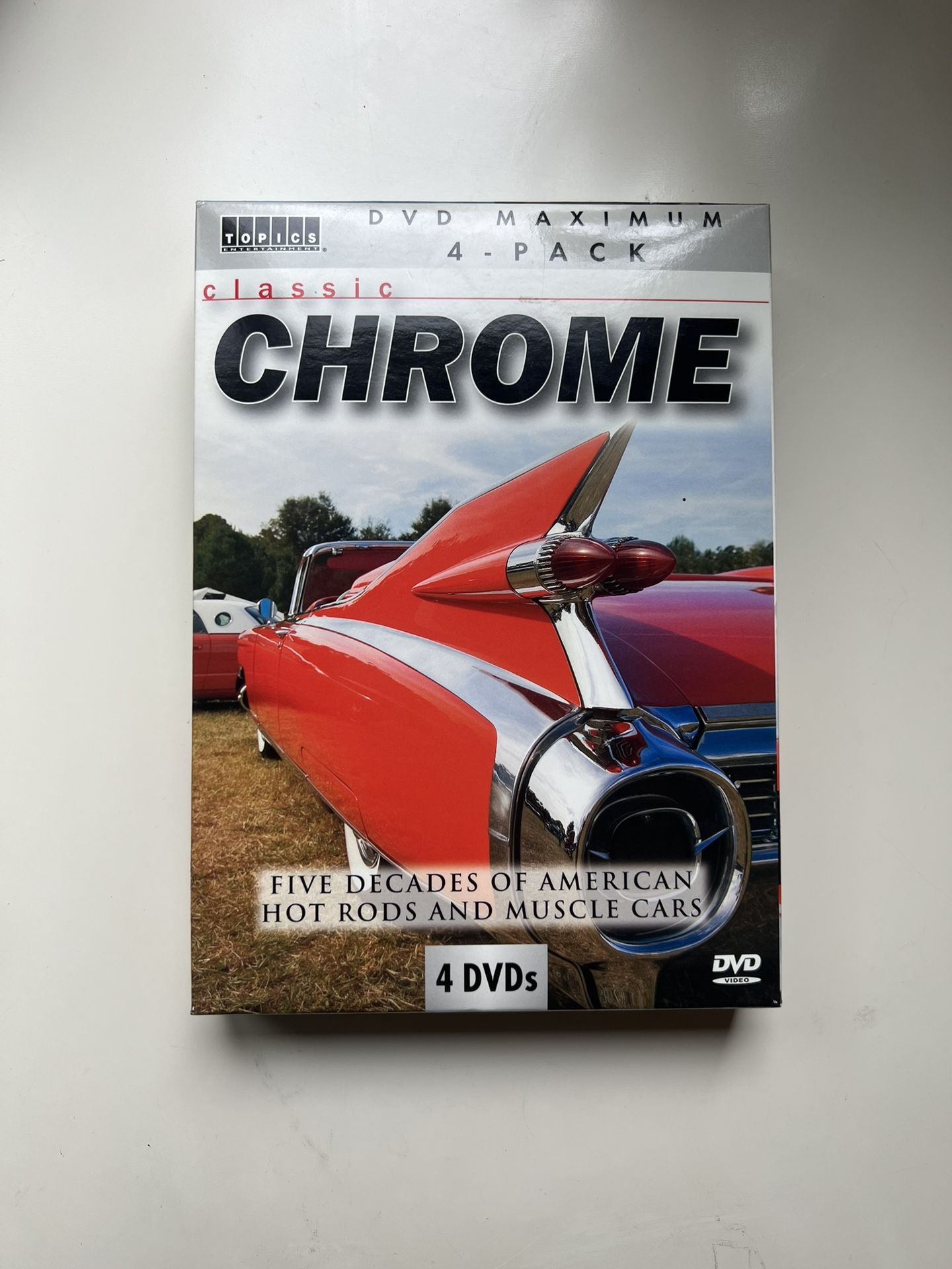 Classic Chrome Five Decades Of American Hot Rods & Muscle Cars 4-DVD Set Sealed