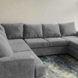 Gray Sectional Couch Sofa With Chaise 