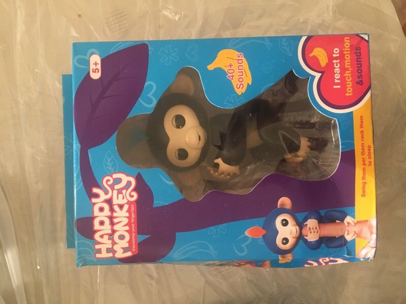 Happy monkey toy finger