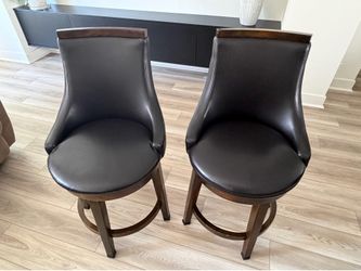 Chairs - swivel, counter height, chocolate