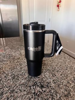 Capelli Sport Black Insulated Tumbler with Handle