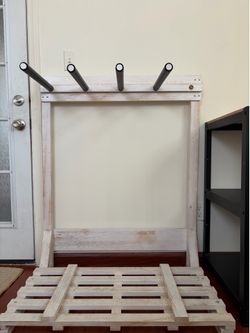Wood Surf Rack White