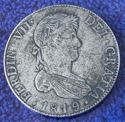 1819-pts FERDIN VII SILVER COIN
